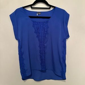 Sparkle & Fade Blue Lacy Top - Size S